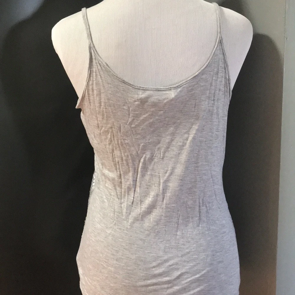 Sequins spaghetti strap tank top Michael Kors